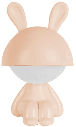 Світильник-нічник LED на акум. Cute Bunny персиковий №K25-316-1-4(18)