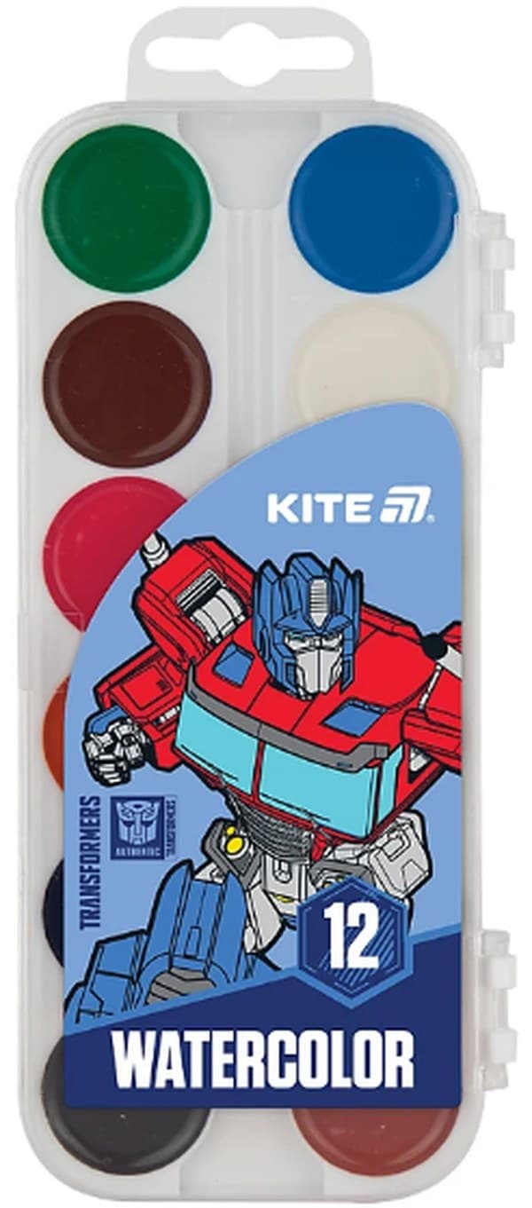 Акварель 12 кольор. "Kite" "Transformers" №TF25-061(12)