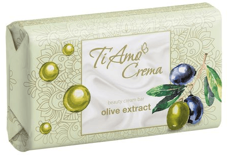 Мыло "Ti Amo Crema" с экстр.оливки 125г №7520
