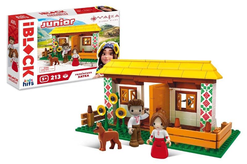 Конструктор "IBlock Junior" Мавка, 213дет.,фигурка,наклейки,тату,37х26х6см №PL-921-521(24)