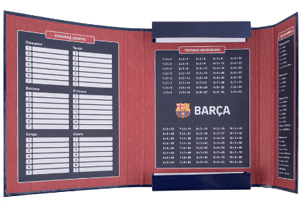 Папка для зош. В5 "Kite" № BC25-210 FC Barcelona на рез. картон(10)(40)