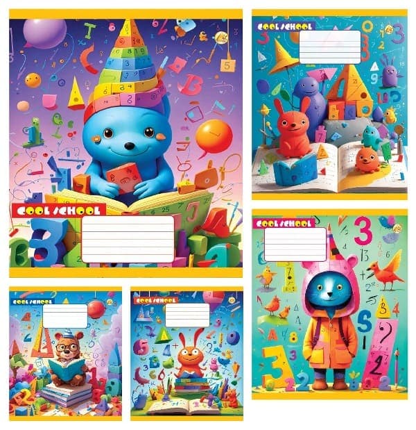 Тетрадь 12л. клет. /ТВ/ "Cool school" №И51104(25)(600)