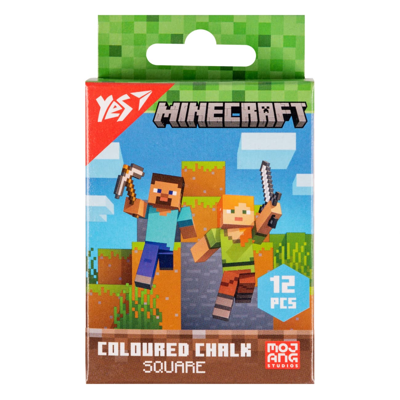 Крейда кольор. "Yes" №400483 12шт квадр. Minecraft(1)(96)