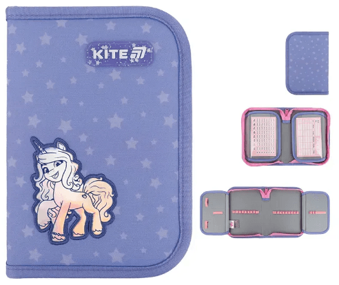 Пенал "Kite" My Little Pony 1від.,б/н,з 2 відворотами №LP25-622(48)