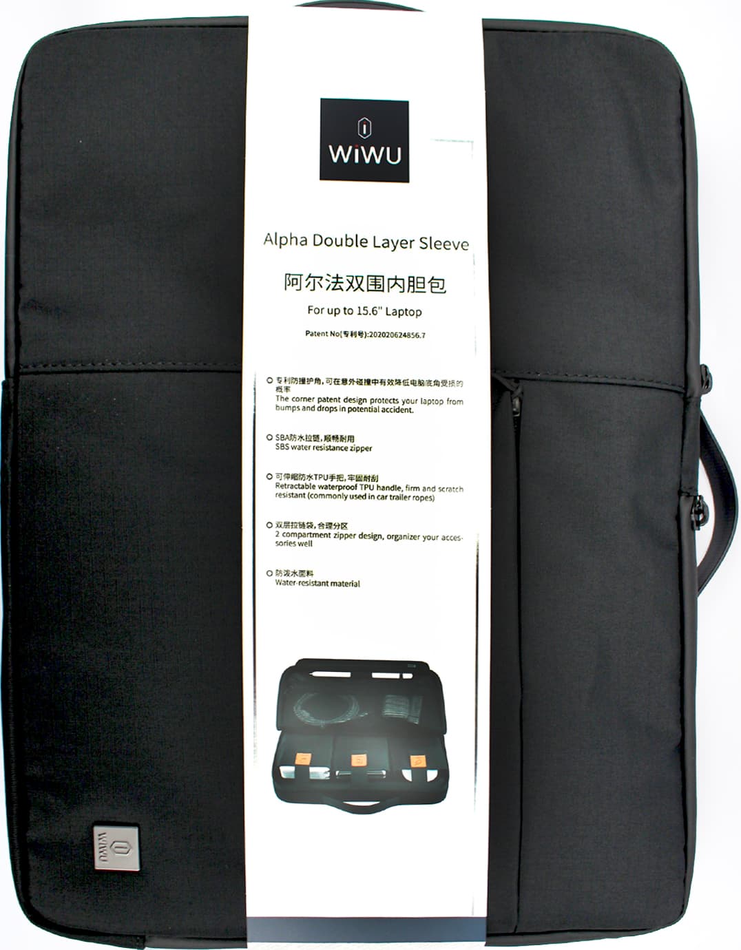 Сумка для ноутбука "WIWU" Alpha Double Layer Sleeve 14" black/Breidon/