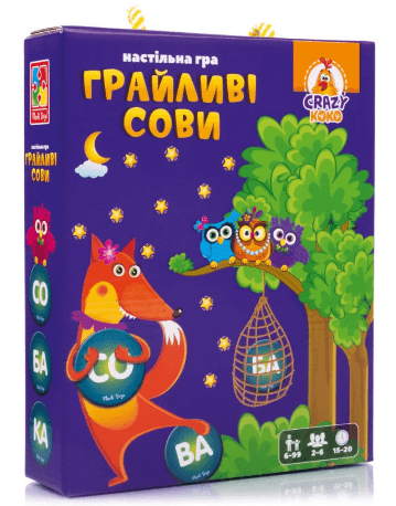 Игра наст. "Игривые совы. Вижу слово!" №VT8033-08