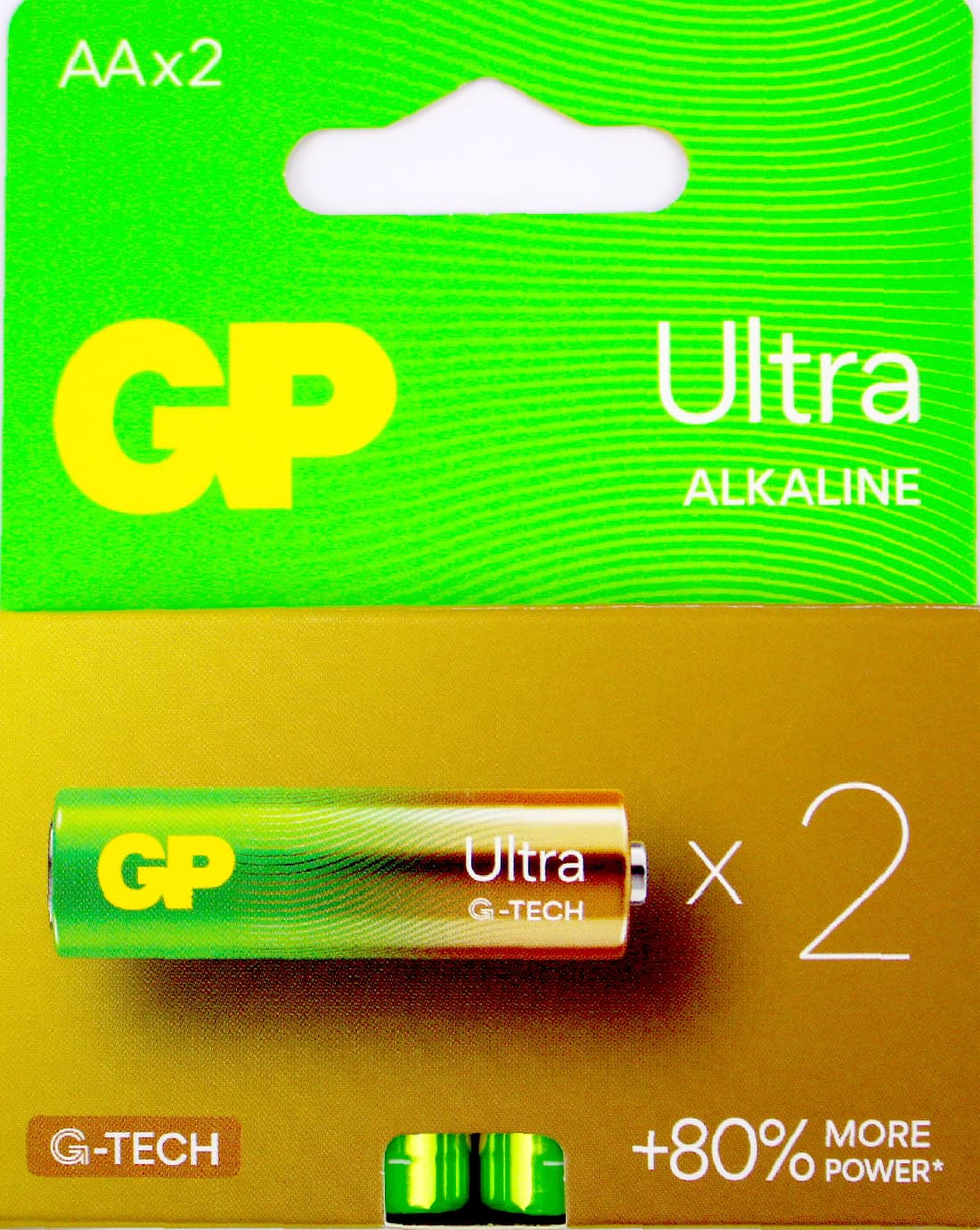Батарейки GP Ultra 15AU21-SB2 LR-06/блістер 2шт(10)(80)