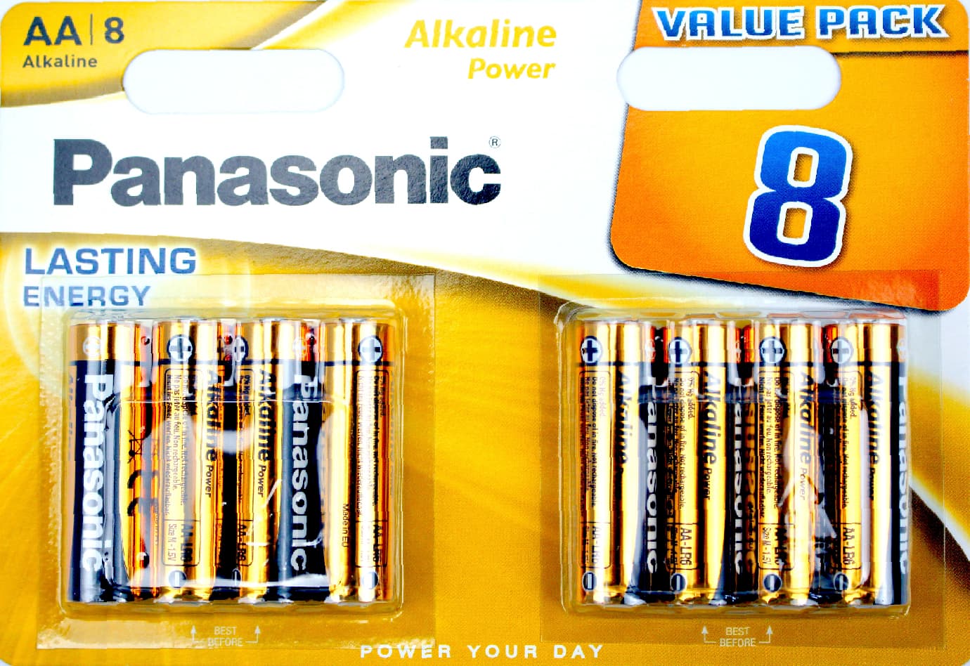 Батарейки Panasonic Alkaline Power LR-06/блістер 8шт(12)