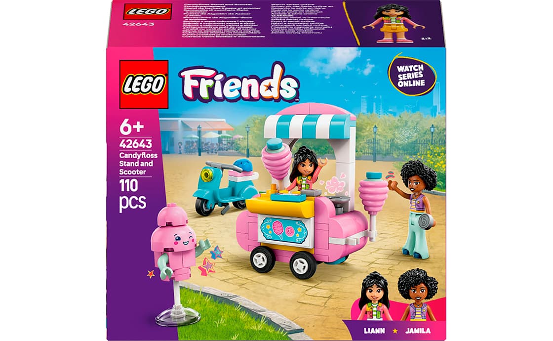 Конструктор "LEGO" Friends Ларёк со сладкой ватой и скутер №42643