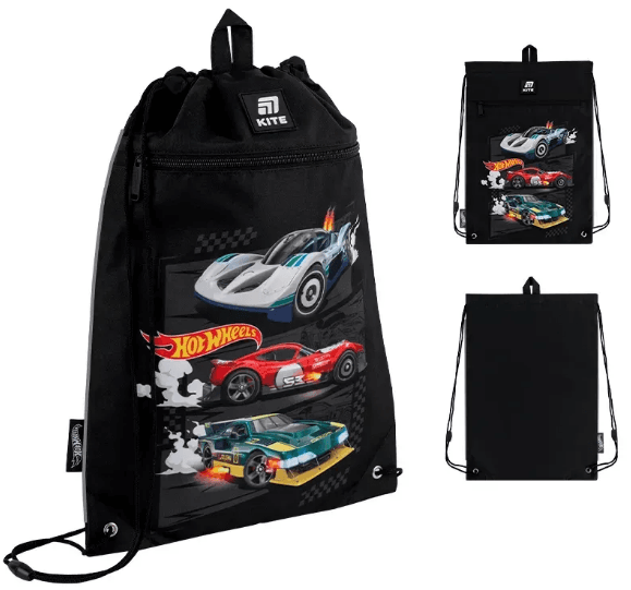 Сумка для взуття "Kite" 601M Hot Wheels-1 1від.,1карм. №HW25-601M-1(10)
