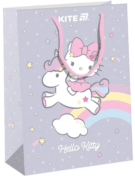 Пакет подарунковий папер. "Kite" №HK25-265-1 Hello Kitty 18х24см(5)(280)