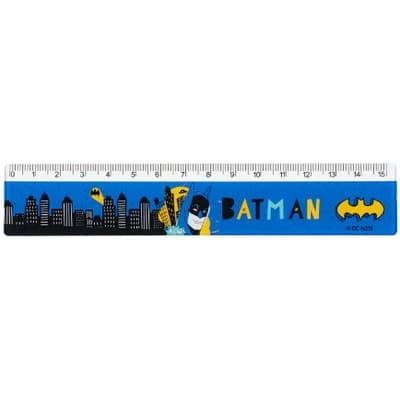 Линейка пласт. 15см "Kite" №DC25-090 DC Batman(100)