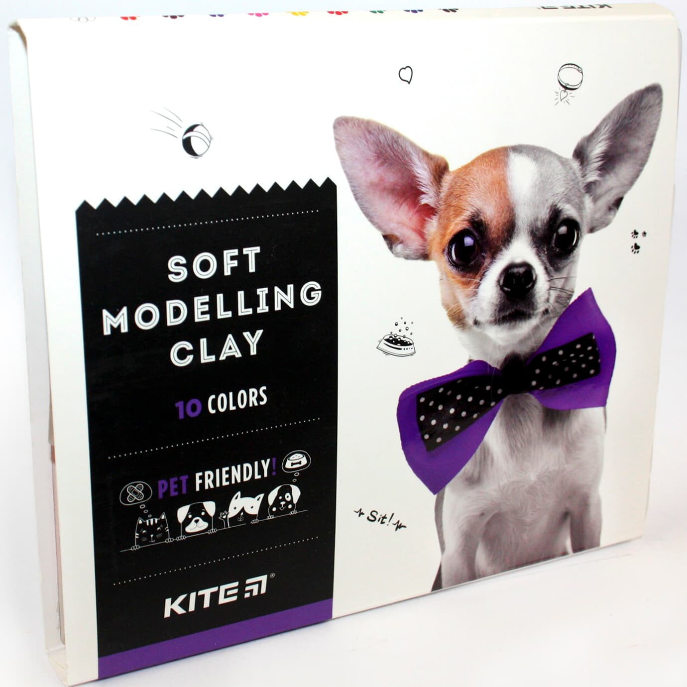 Пластилин "Kite" Dogs 10 цветн. 200гр воск. №K22-084(1)(48)
