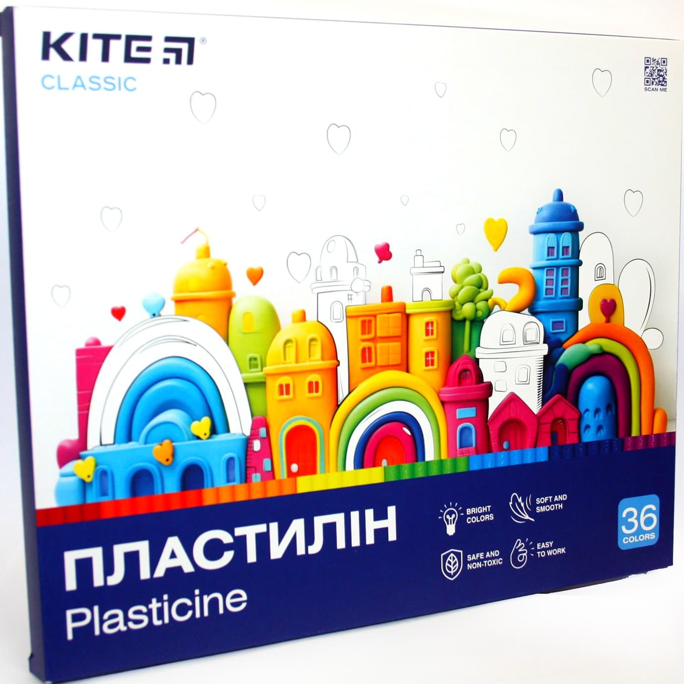Пластилин "Kite" Classic 36 цветн. 720гр №K-078(7)