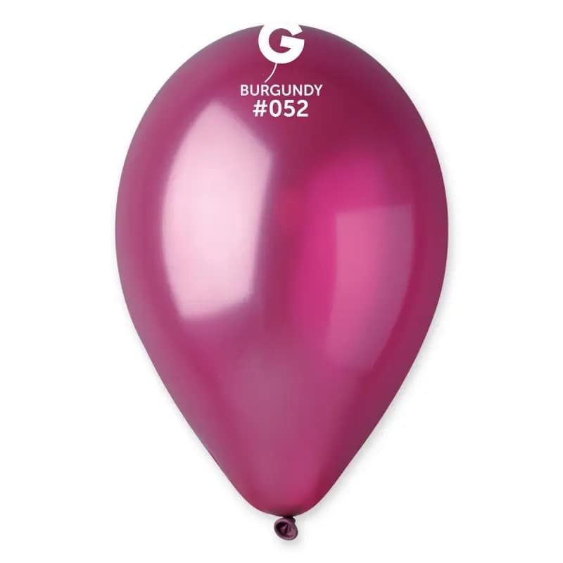 Кулька повітр. латексна 10"/26см бургунді №GM90/09521(100)