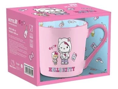 Чашка керам. 400мл "Hello Kitty" в подар. кор-ке №HK25-216-5/Kite/(36)