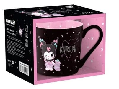 Чашка керам. 400мл "Kuromi" в подар. кор-ке №HK25-216-3/Kite/(36)