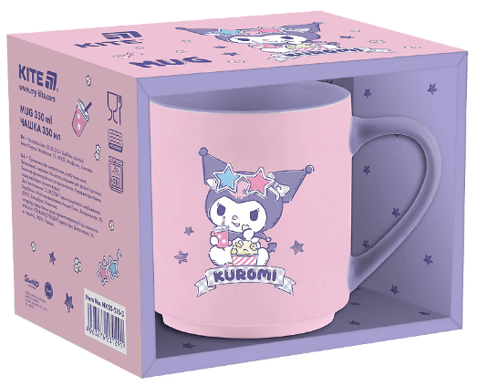 Чашка керам. 350мл "Kuromi" в подар. кор-ке №HK25-215-3/Kite/(24)