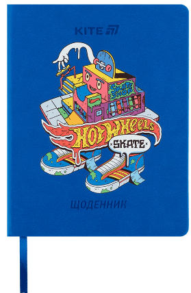 Щоденник шк. А5 "Kite" №HW25-264 Hot Wheels тв.обкл.(18)(36)