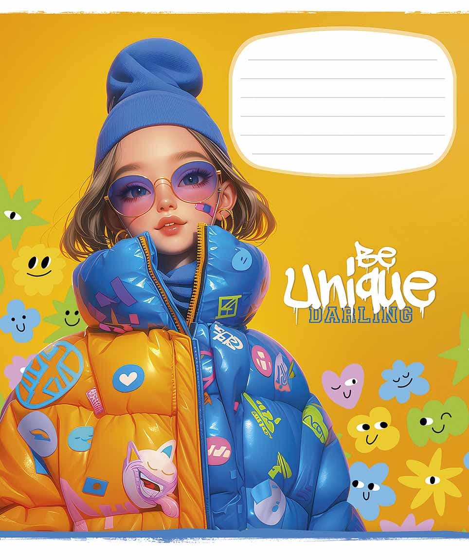 Тетрадь 24л. лин. Школярик "Be unique " выб.Уф-лак №024-3455L(25)(200)