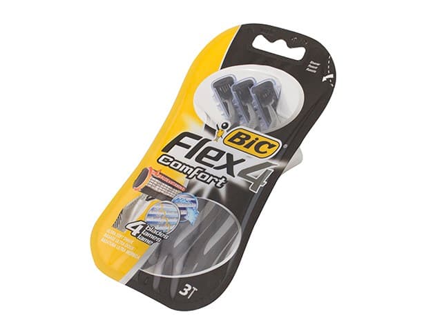 Станок одноразовый Biс Flex4 3 шт на блистере (6) №0614
