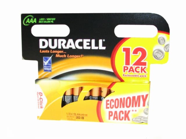 Батарейки Duracell LR-03 блістер 12шт (12)