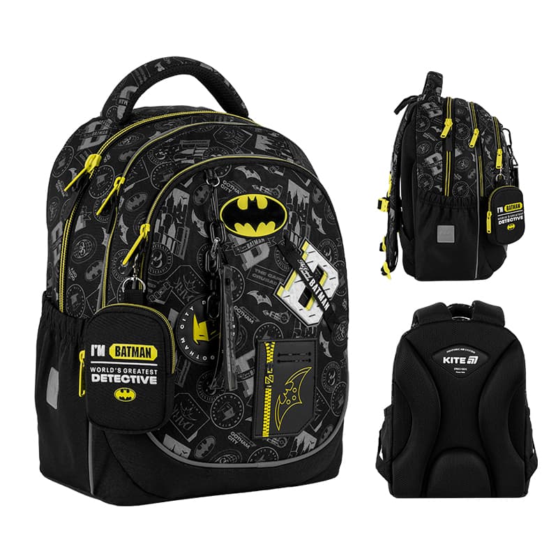 Рюкзак "Kite" Education DC Batman 3від.,2карм. №DC25-700M(6)