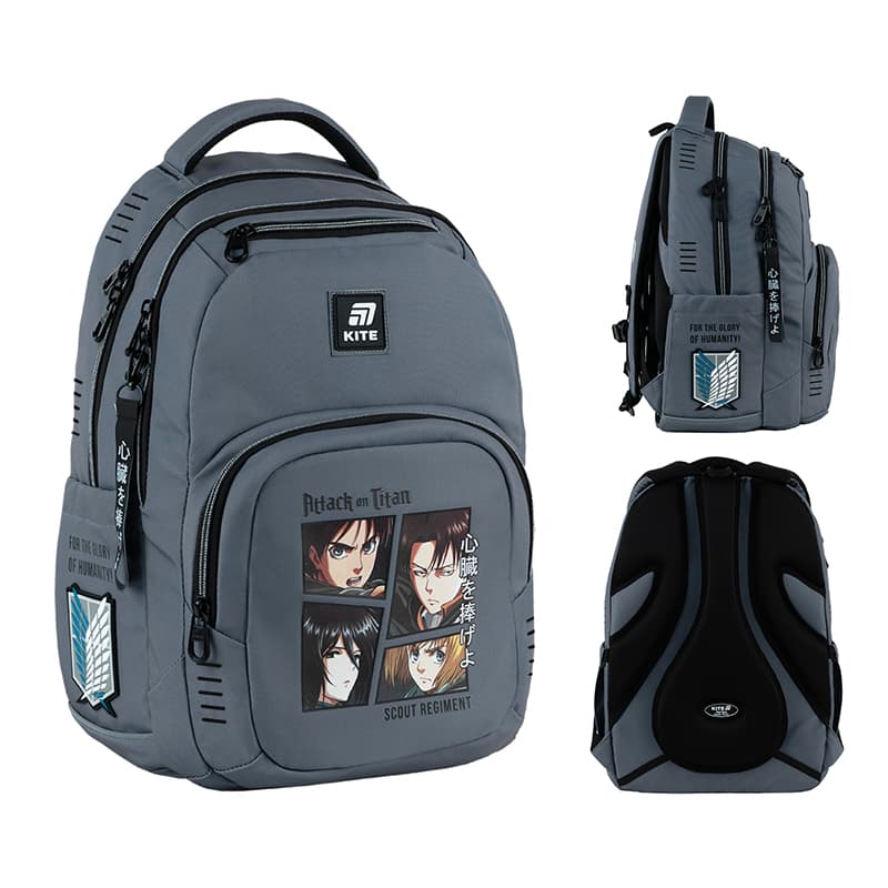 Рюкзак "Kite" Education teens Attack on Titan 3від.,3карм. №AT25-903L(10)
