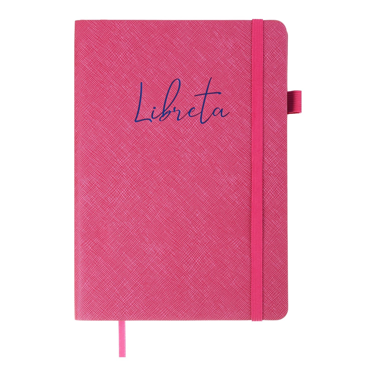 Блокнот А5 96арк. кліт. обкл. шкірзам. "Libreta" малиновий №BM.295117-29/Buromax/