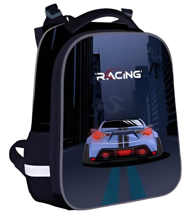 Рюкзак каркасный "School Case" Racing 2отд. 2карм,39х29х16см №2515C/Class/(4)