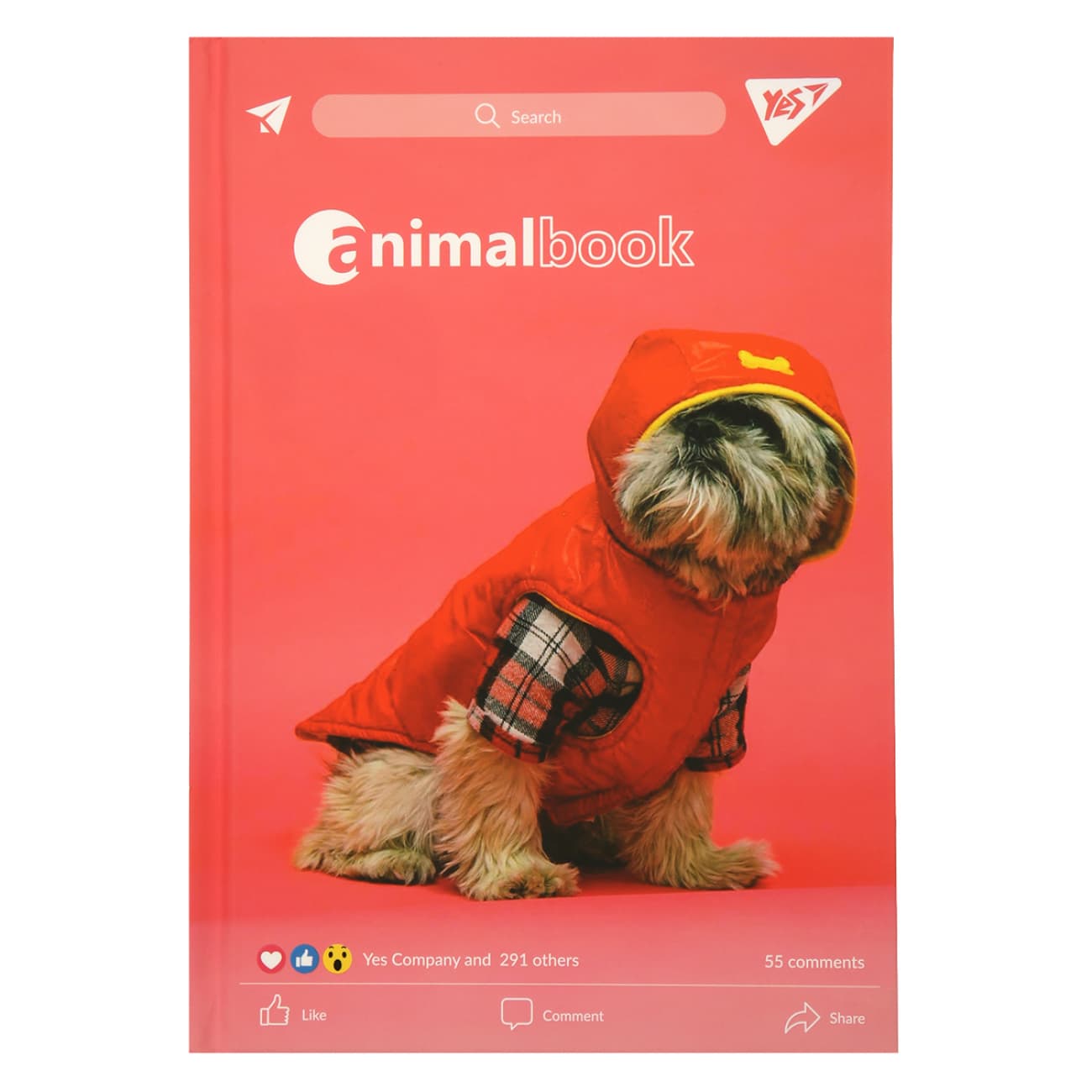 Блокнот А5 64л. лин. Animalbook 7БЦ №152048/Yes/(20)(40)