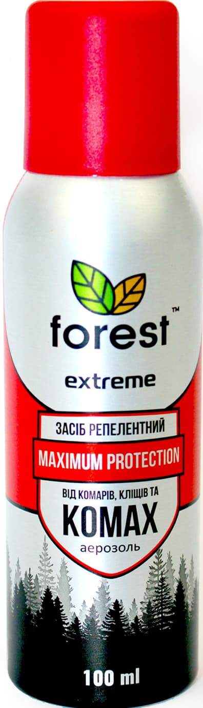 Аэрозоль "Forest Extreme" от всех летающих и ползающих насекомых 100мл №5071