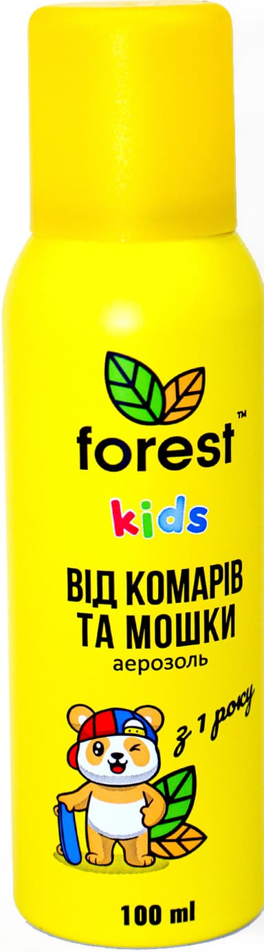 Аэрозоль "Forest Kids" от комаров и мошки 100мл №5095