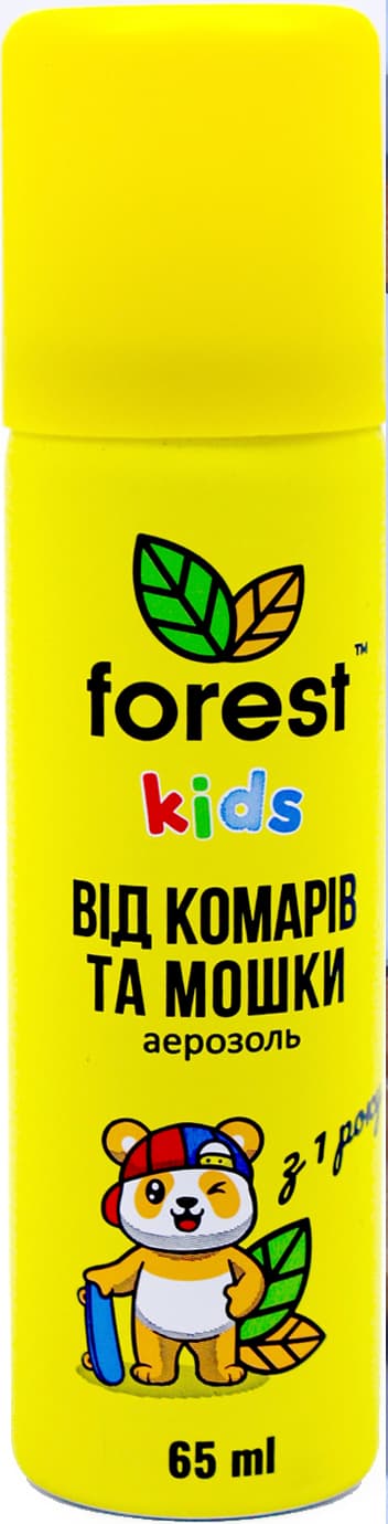 Аэрозоль "Forest Kids" от комаров и мошки 65мл №2858(40)