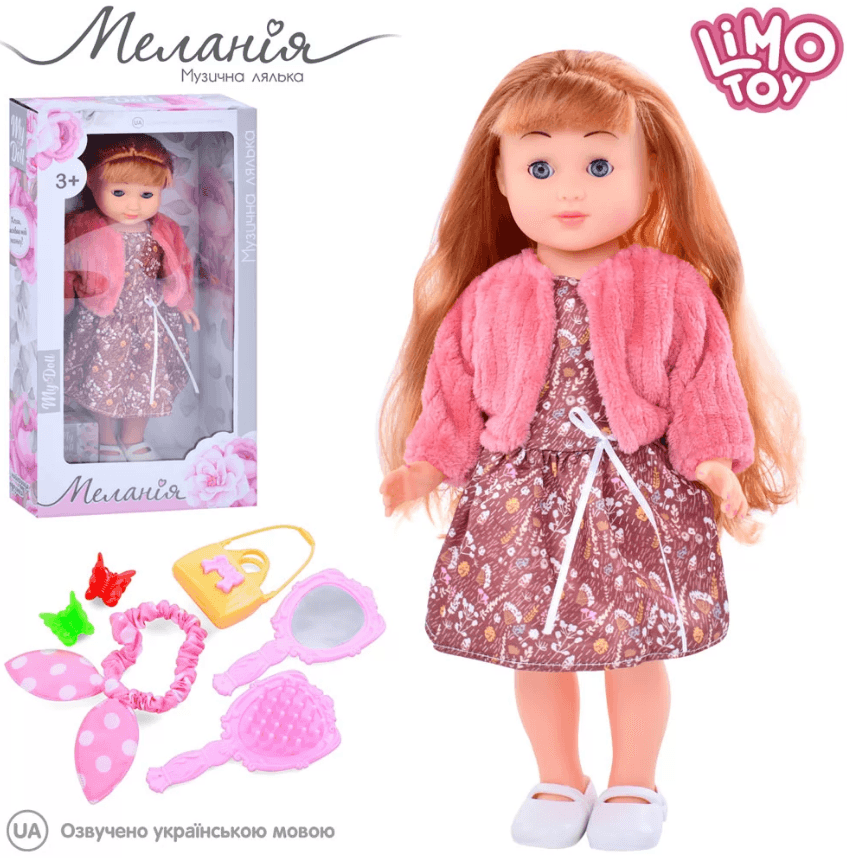 Лялька "Меланія" 37см,муз.,в кор-ці,22х41х11см №M 5754 I UA(21)