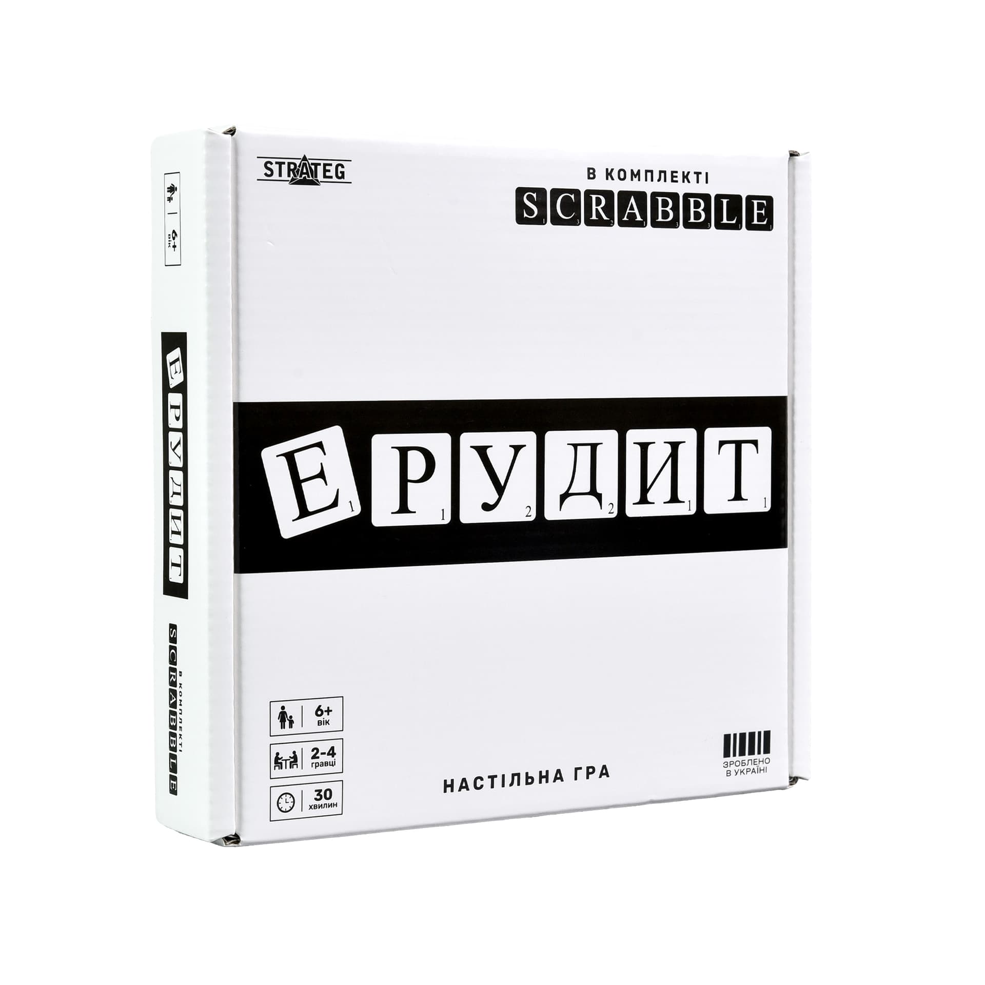 Игра "Эрудит" чёрно-белая №30640/Strateg/(32)