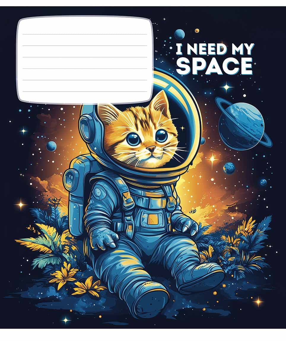 Зошит 12арк. кліт. Star "I need my space (хлопч)" ВД-лак №012-3496K(30)(360)
