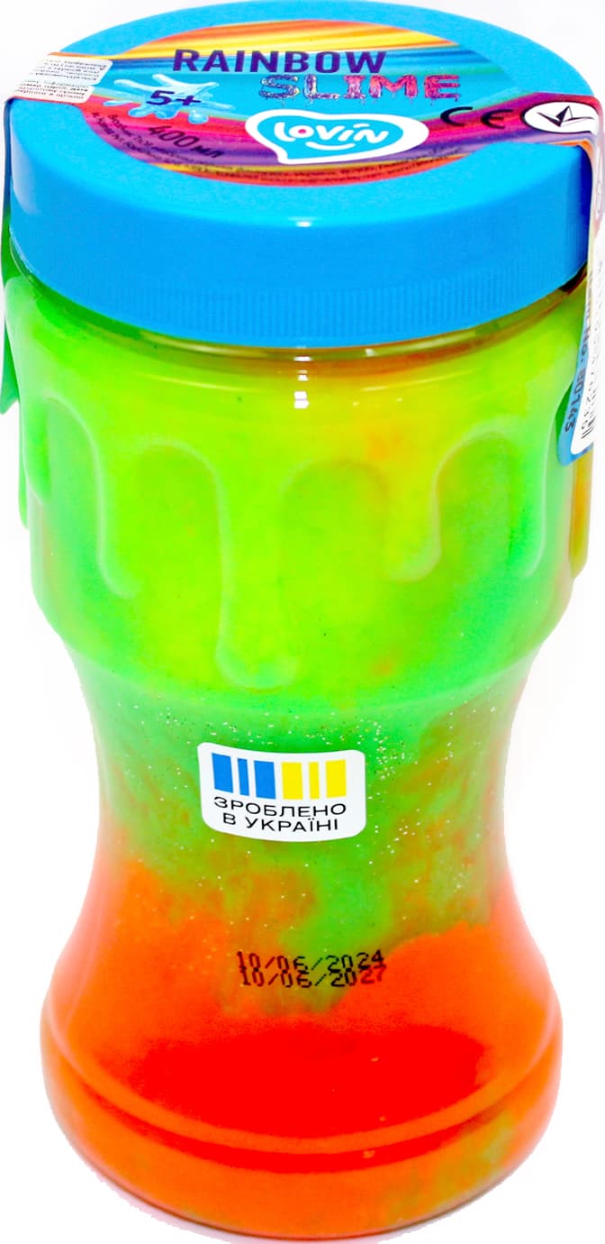 Іграшка-антистрес "Lovin" Rainbow slime kit 400мл №80143(12)