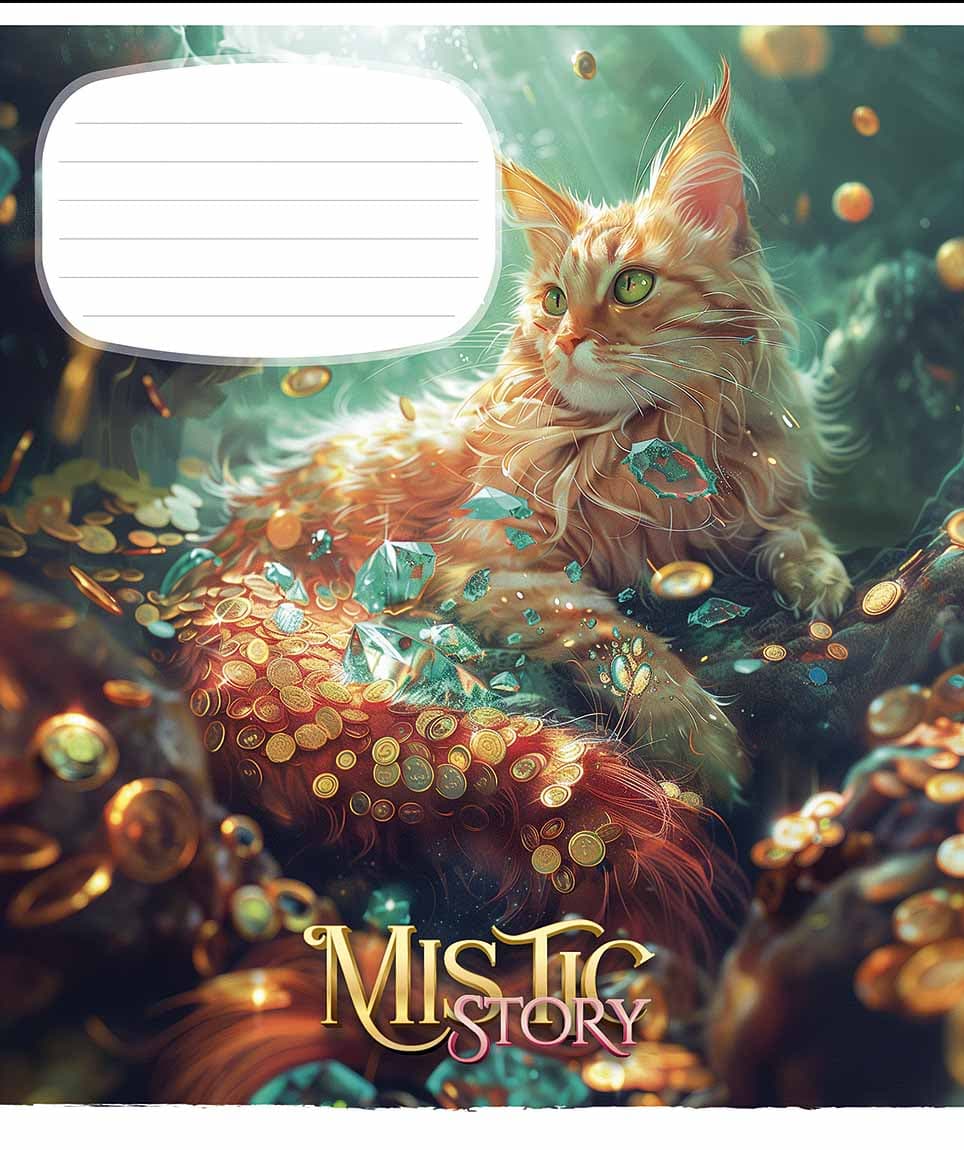 Тетрадь 24л. лин. Школярик "Mistic story" глиттер №024-3441L(25)(200)