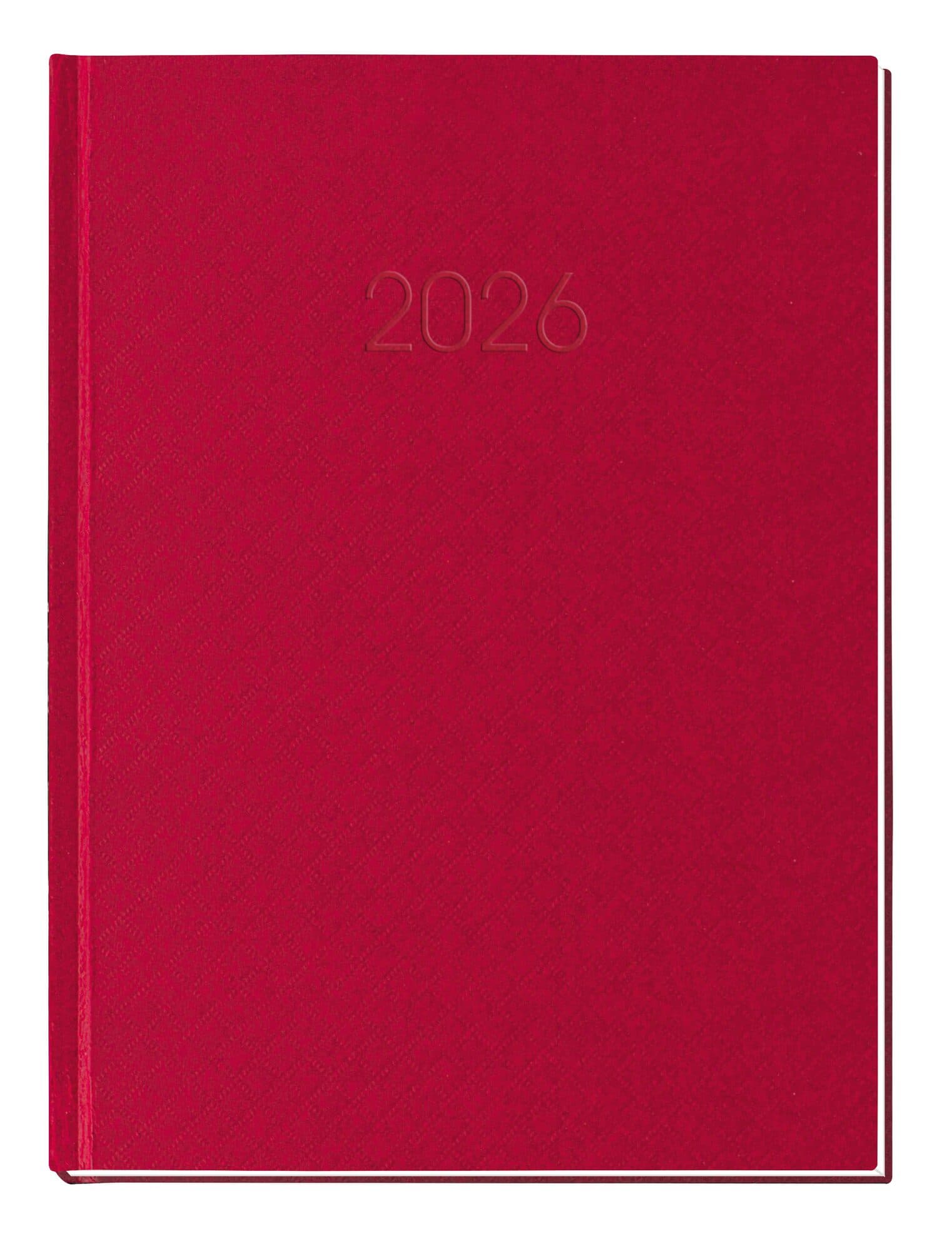 Щоден. А5 "Economix" дат2026 Клітинка червоний №E21609-03(20)