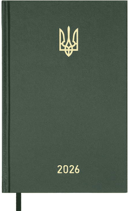 Щоден. А5 "Buromax" дат2026 Airy зелений №BM.21165-04(20)