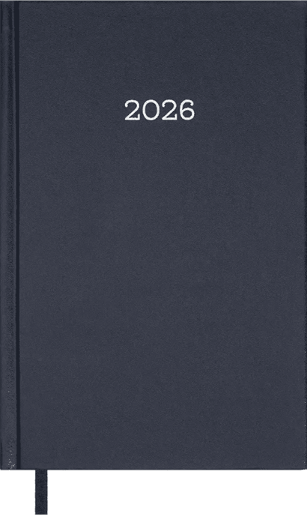Щоден. А5 "Buromax" дат2026 Simple синій №BM.21166-02(20)