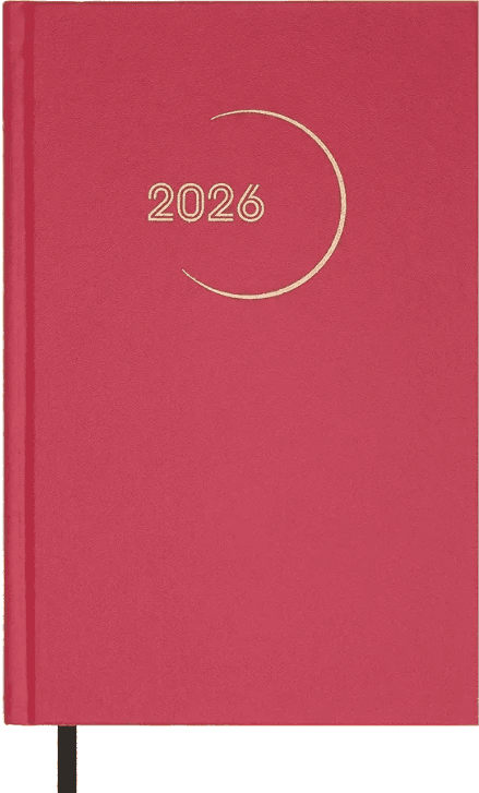 Щоден. А5 "Buromax" дат2026 Madam малиновий №BM.21170-29(20)