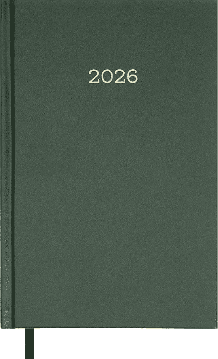 Щоден. А5 "Buromax" дат2026 Simple зелений №BM.21166-04(20)