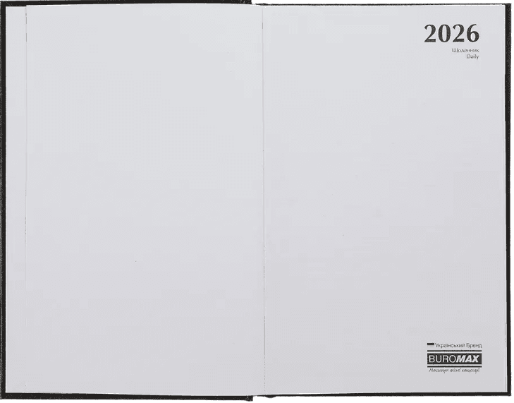 Щоден. А5 "Buromax" дат2026 Simple червоний №BM.21166-05(20)