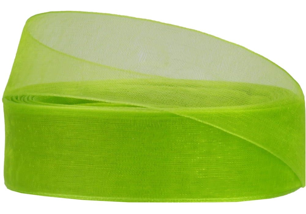 Лента органза "Maxi" 2,5смх22,86м салатовый №MX62530-1098