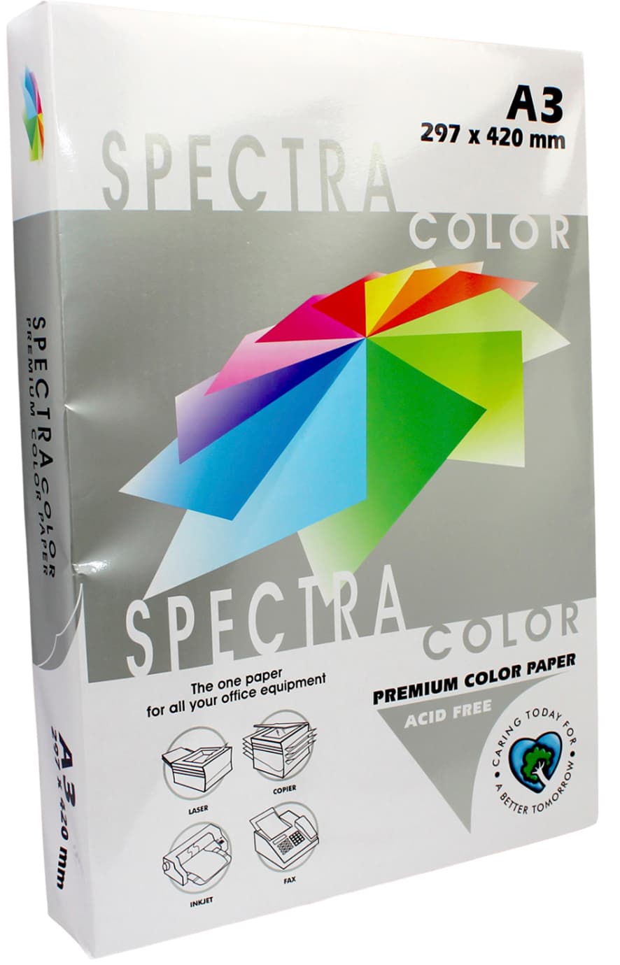 Папір кольор. А3 160г/м інт. Spectra Color Red 250 (червоний)(250)(1250)