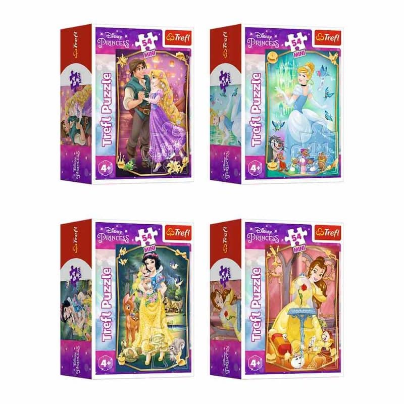 Пазли Trefl 54ел. Mini Princess Прекрасні принцеси №54191/19716/19719