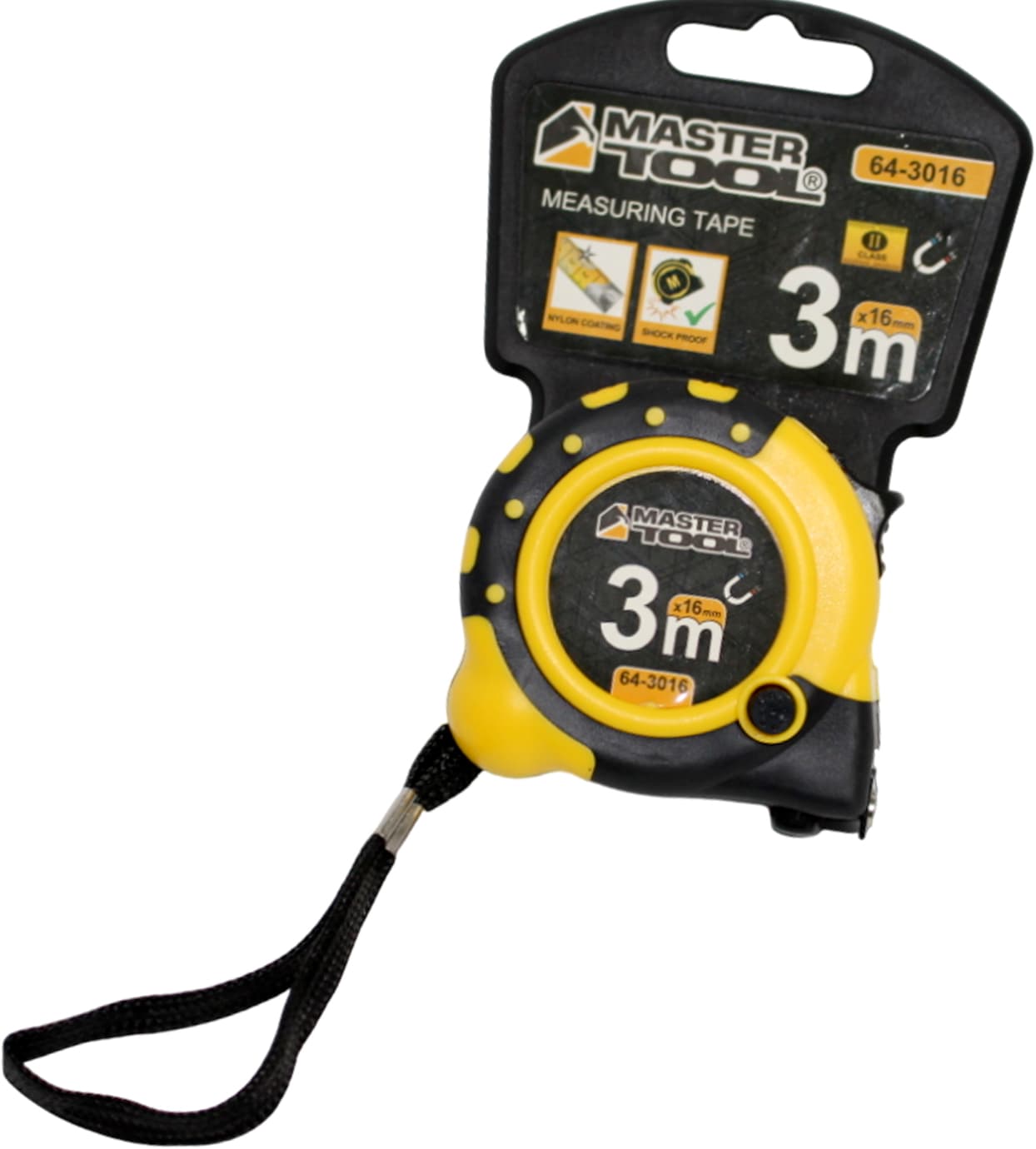 Рулетка Master Tool нейлонове покриття №64-3016 3мх16мм