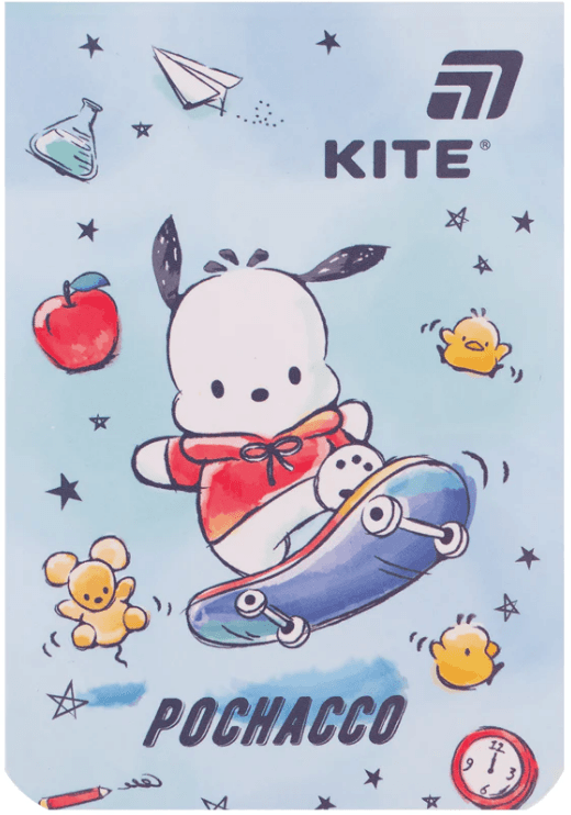 Блокнот А7 48арк. кліт. м'яка обкл. "Pochacco" №PC26-224/Kite/(10)